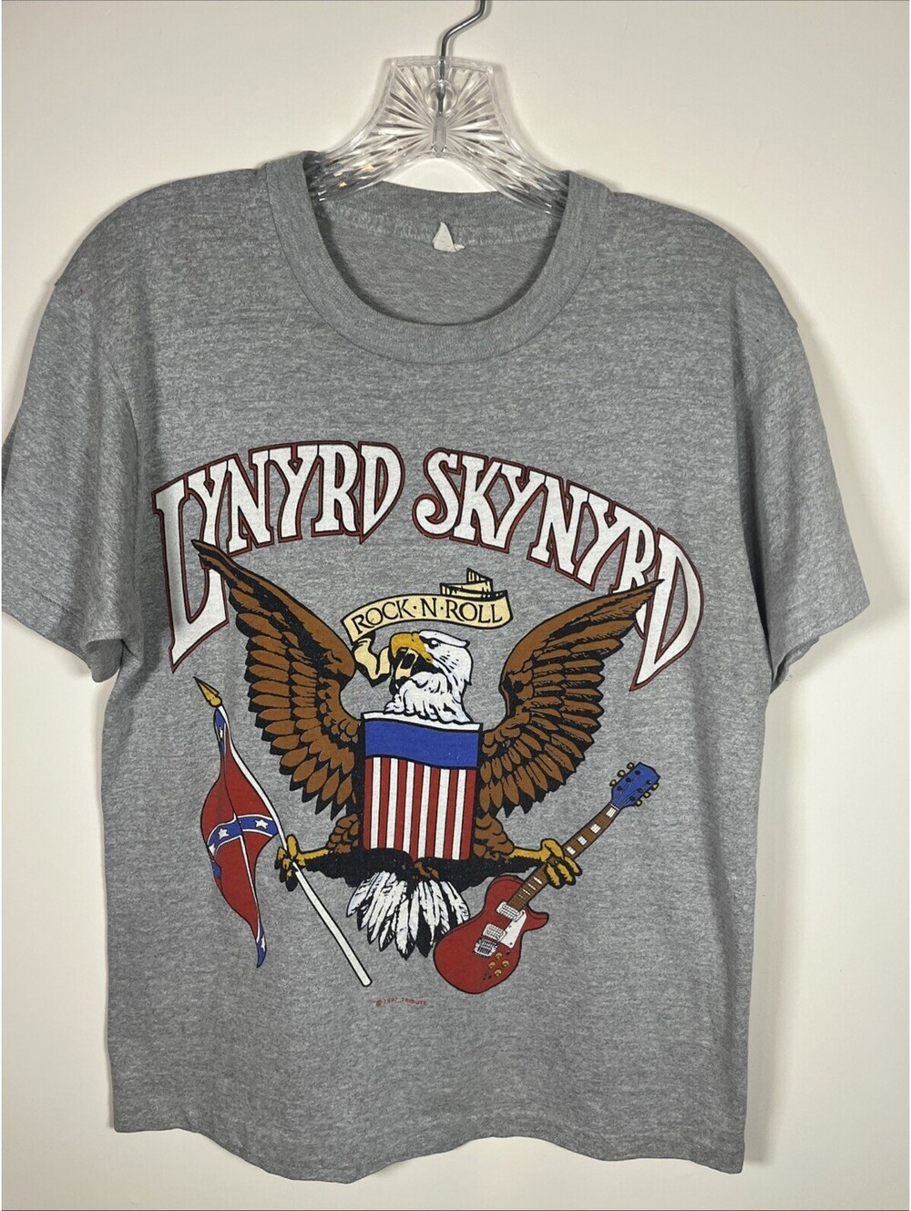 Vintage 1987 Lynyrd Skynyrd Tribute Tour T-Shirt M Screen Stars Single Stitch